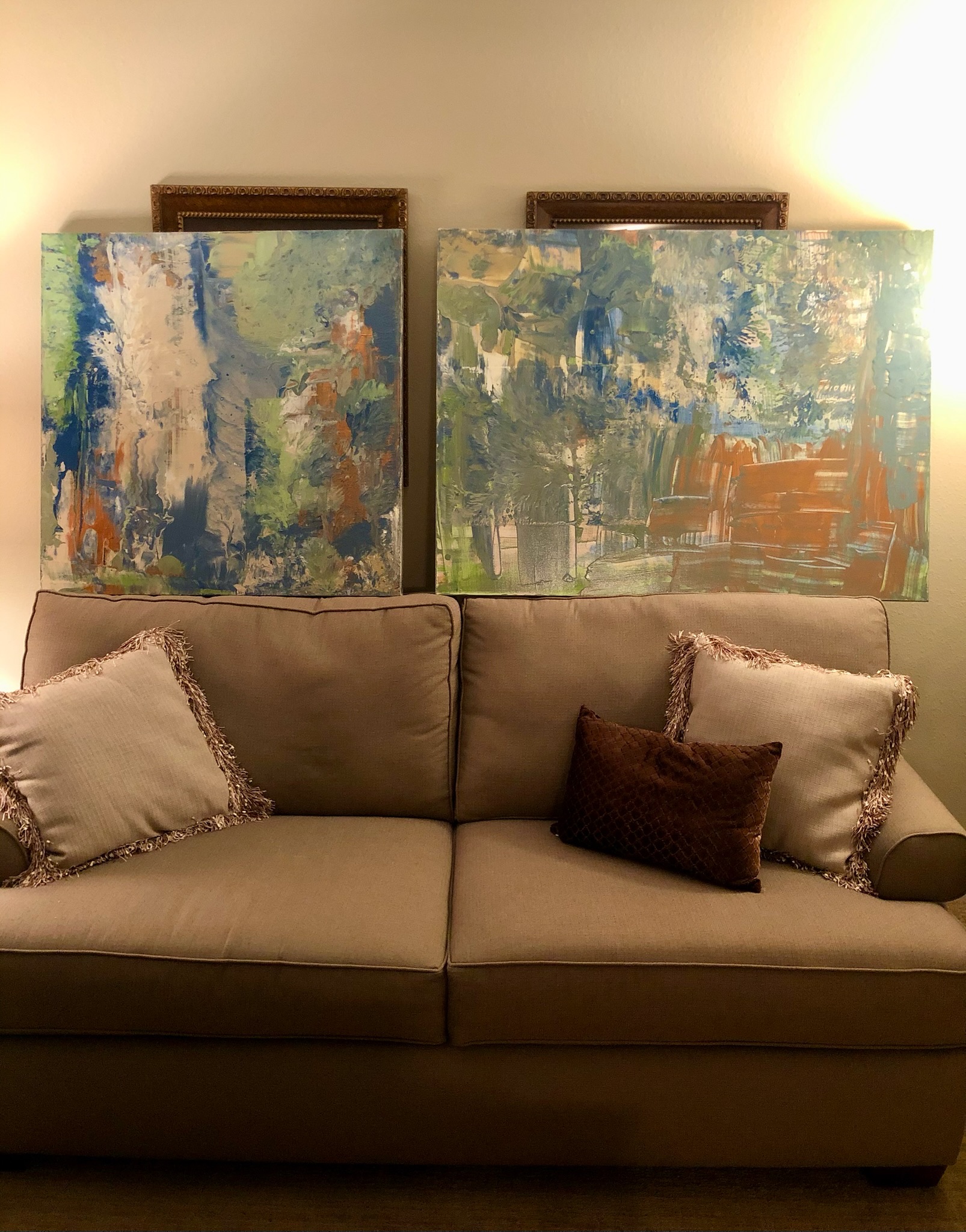 Green dual painting